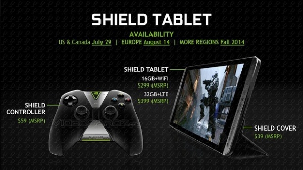 英伟达涉足平板领域 8吋Shield售价299美元