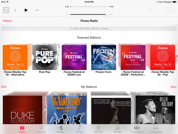 传iTunes Radio或成为iOS 8一款独立应用