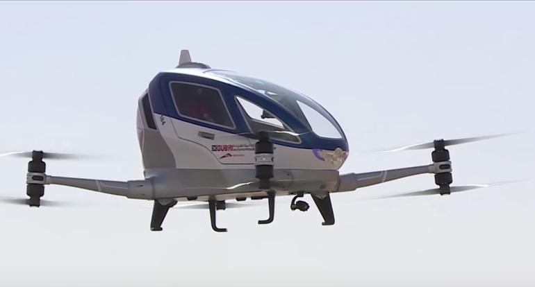迪拜希望于今年7月推出自动驾驶载人飞行器