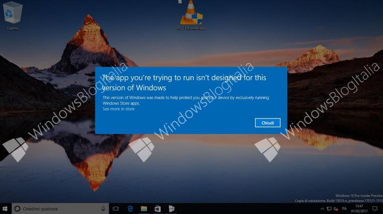 微软的Windows 10 云版本：据称屏幕截图泄露
