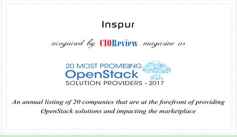 浪潮获评外媒20家最具发展潜力OpenStack方案供应商