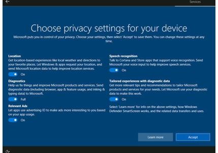 微软修改Windows 10隐私设置：更加通俗易懂