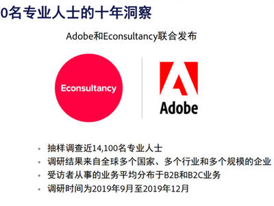 Adobe发布《2020年数字趋势报告》：以“客户体验”为出发点 塑造以客户为中心的商业模式