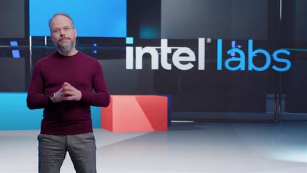 Director of Intel's Neuromorphic Computing Lab, Rich Uhlig. Screenshot from event keynote.