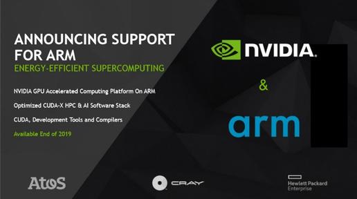 扩展对主流CPU的支持 NVIDIA宣布支持Arm为百万兆级超算开辟新路径