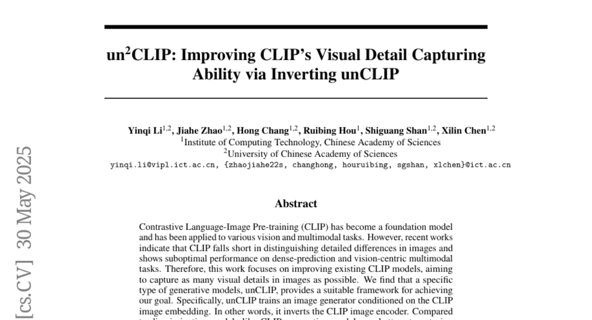 un?CLIPͨתunCLIPCLIPģ͵Ӿϸڲ׽