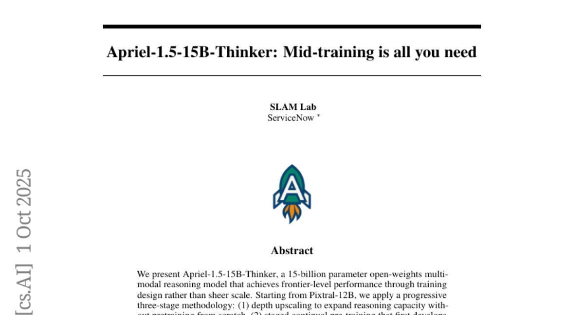 ServiceNowŶ15BСģ׷ƽǧڼģͣApriel-1.5-15B-Thinkerѵ漣