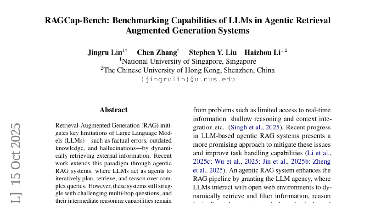 ¼¹ѧRAGCap-Bench׸ʴϵͳм̡ĲԻ׼