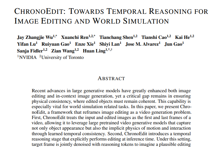 NVIDIAƳChronoEditAIͼ༭ӵʶĸԼ