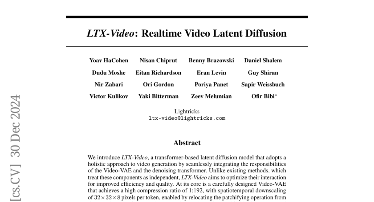 LightricksŶӴƵ25ƵLTX-Videoģ