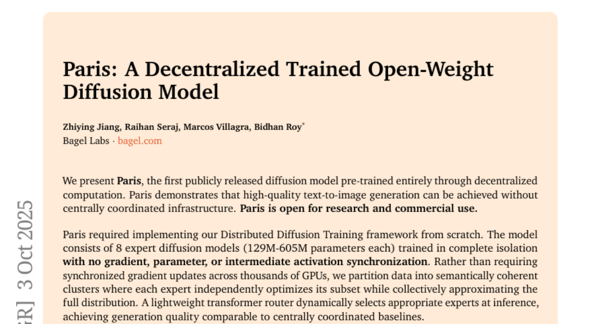 ģͣ׸ȫֲʽѵĿԴAI滭ģBagel LabsŶͻʵͨЭѵ