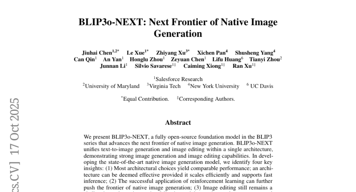 SalesforceBLIP3o-NEXTͼ༭ͻ