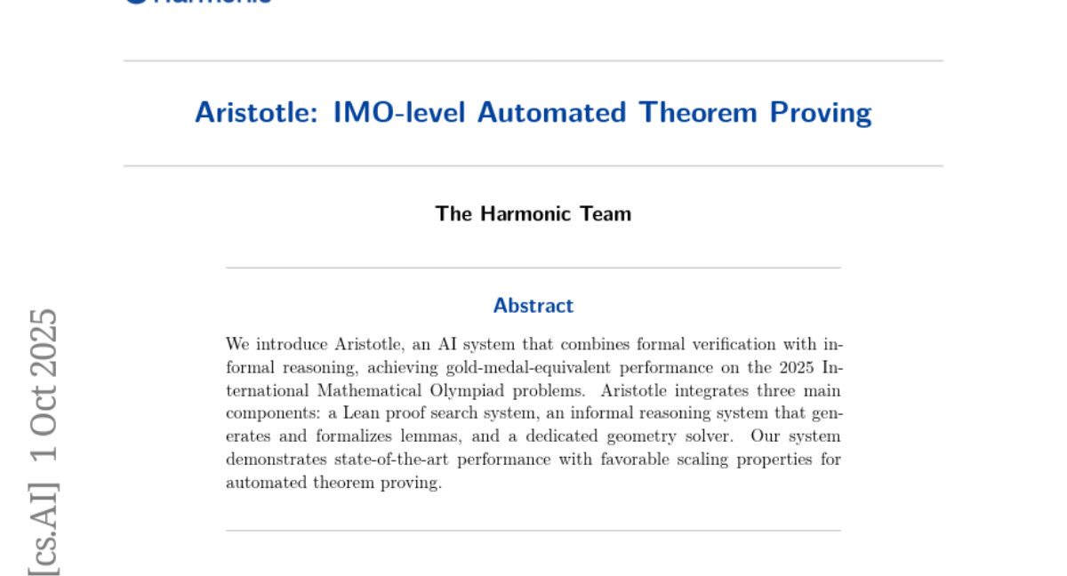 HarmonicŶӿAristotleIMOѧˮƽԶ֤ϵͳ