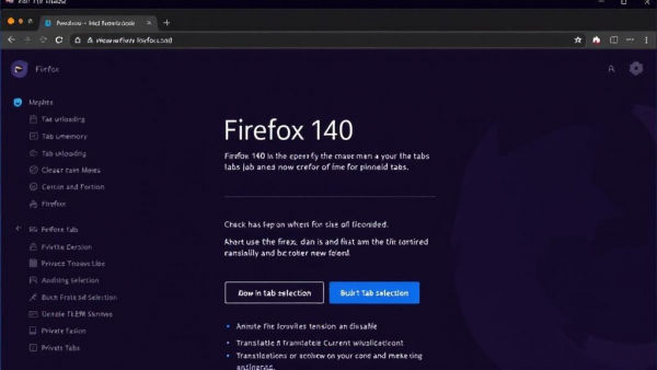 Mozilla发布Firefox 140扩展支持版本并引入多项新功能