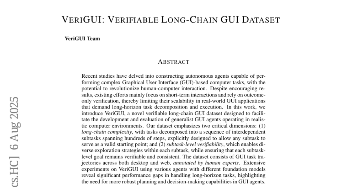 不用看到论文全文也能明白：VeriGUI让AI智能体学会“复杂电脑操作“的创新数据集