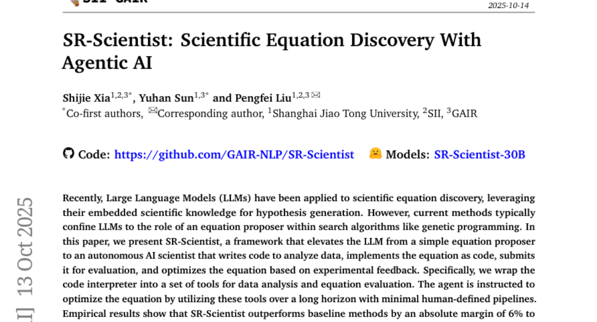 ϺͨѧƳSR-ScientistAIѧһѧ