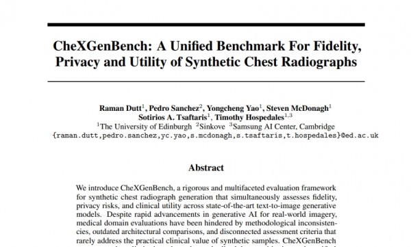 CheXGenBench:一个全面评估合成胸部X光片保真度、隐私性和实用性的统一基准框架