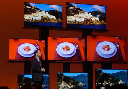 夏普新品频发 展示多款4K电视