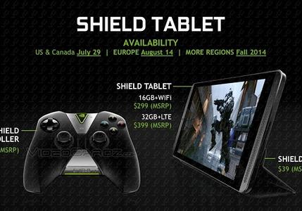 英伟达涉足平板领域 8吋Shield售价299美元