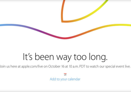 苹果证实：10月16日将直播新品发布会