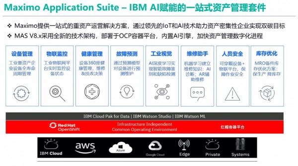 IBM AI ���ܵ�һվʽ�ʲ������׼���Maximo Application Suite)