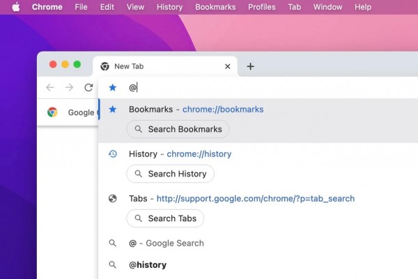 Chrome 的「@」快捷方式升级：直接在地址栏搜索书签和历史记录
