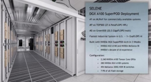 NVIDIA公布全球第七Selene超级计算机 仅用三周安装完成