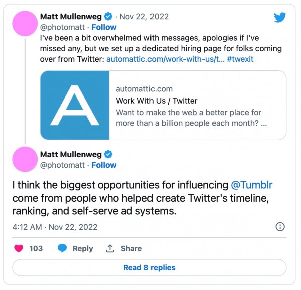 Tumblr 将新增 ActivityPub 支持，可与 Mastodon 互联