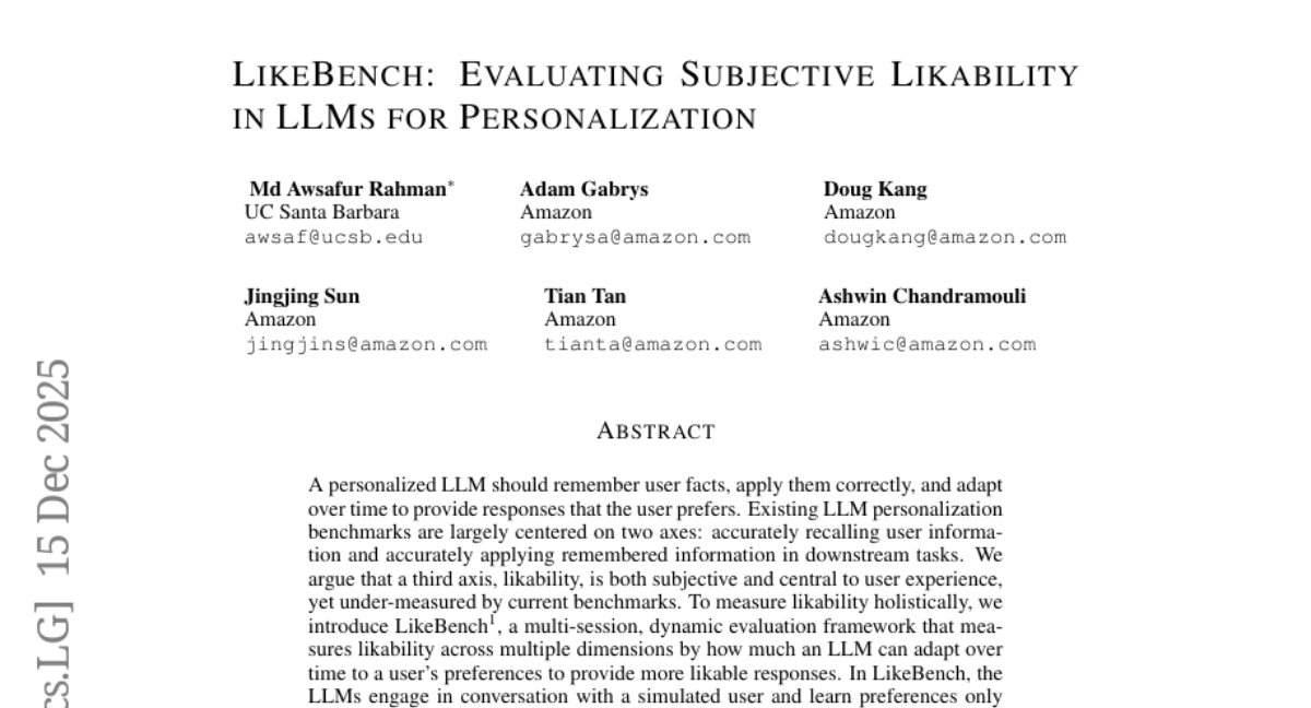 UCʥ�Ű�����У��������ѷ�Ƴ�LikeBench���׸�����AI����"����ϲ��"������ȫ�»�׼����