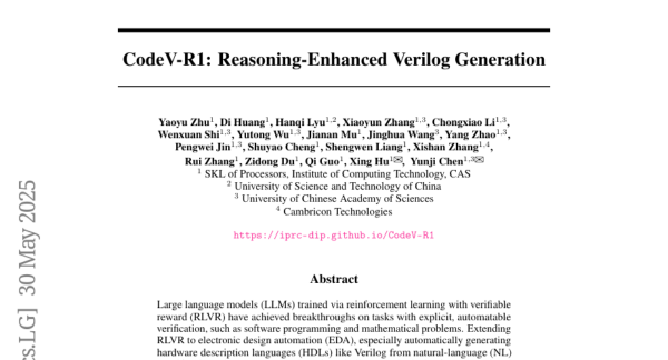 CodeV-R1����������ǿ��Verilog���ɱ�ü򵥸�Ч���п�Ժ�������ŶӴ���Ӳ�����������Զ����ɵ�ͻ���Խ�չ