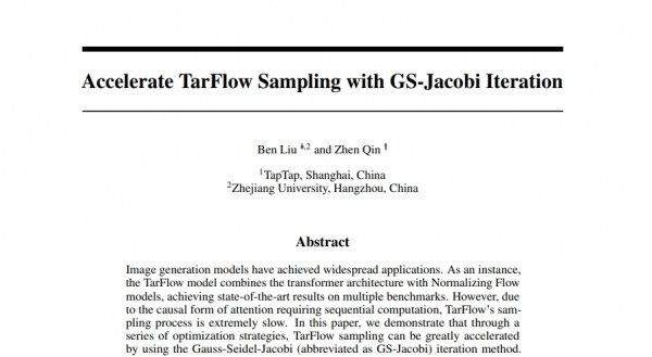 ����TarFlow������GS-Jacobi��������AIͼ����������5��