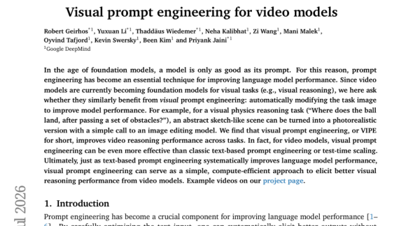 ��AI"��һ����ͷ"����Ƶģ�͵������������ܴ����������Google DeepMind���Ӿ���ʾ�����о�