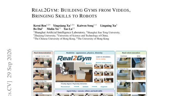 ����Ƶ�������˼��ܣ�Real2Gym��ô��������ʾ��ɿ�ִ�е���������