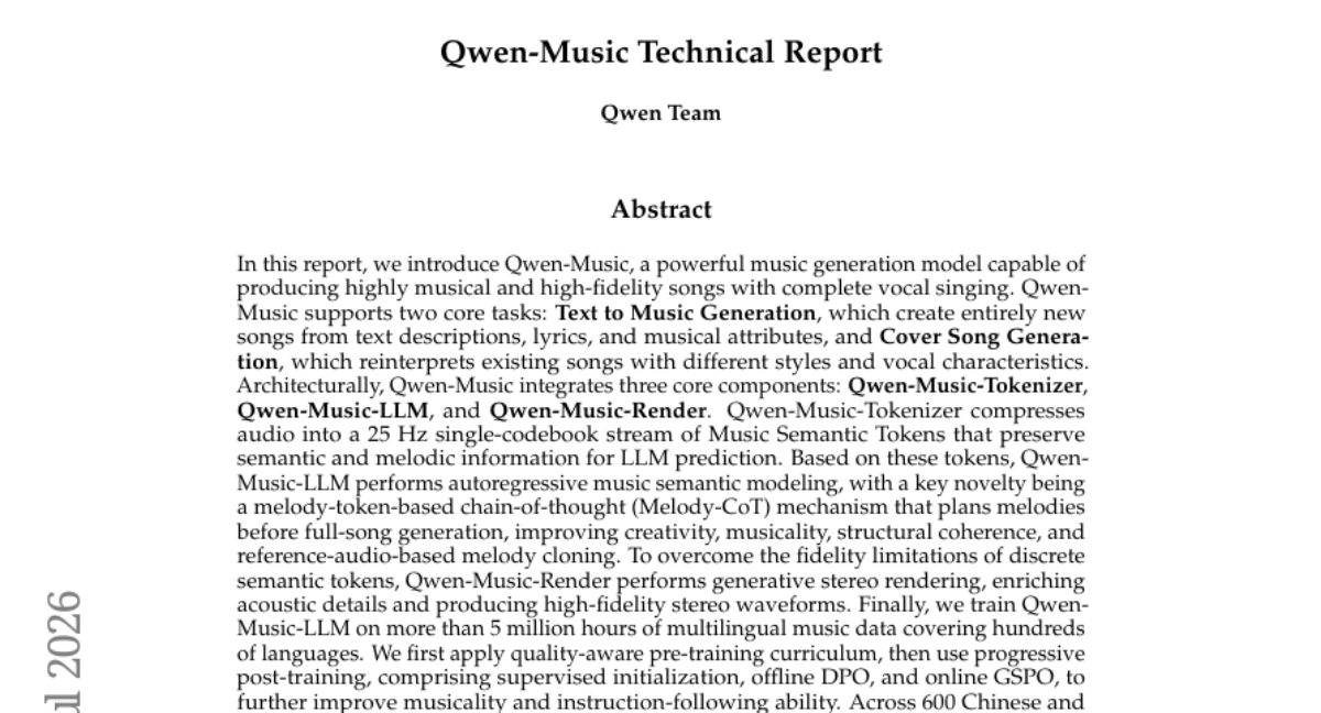 阿里巴巴Qwen团队打造AI音乐创作神器：一句话生成完整歌曲，还能给任意歌曲换风格