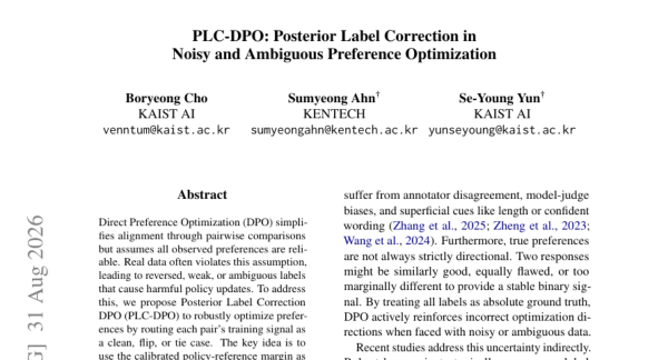PLC-DPO����AIѧϰ���ĸ��ش���á�ʱ����α��ⱻ�����ǩ��ƫ