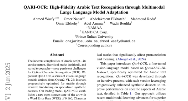 QARI-OCR������������ʶ����ͻ�ơ�������ü�������ɶ������������ֵ�������仯