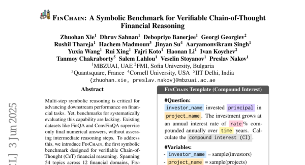 FinChain�����������׸�����֤�ķ��Ż�˼ά��������׼����