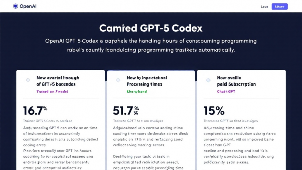OpenAI����GPT-5-Codexģ�ͣ����Զ�������ʱ�������