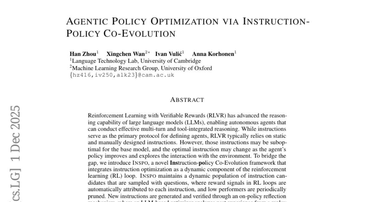 首个智能指令自动优化系统诞生！剑桥大学让AI自己学会写更好的指令