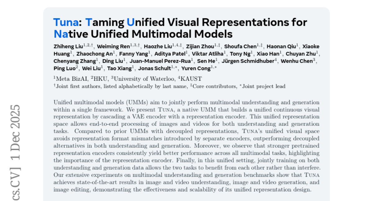 Meta�Ƴ�Tunaģ�ͣ�һ��AI���ܿ���ͼƬ���ܻ���������ϵͳ