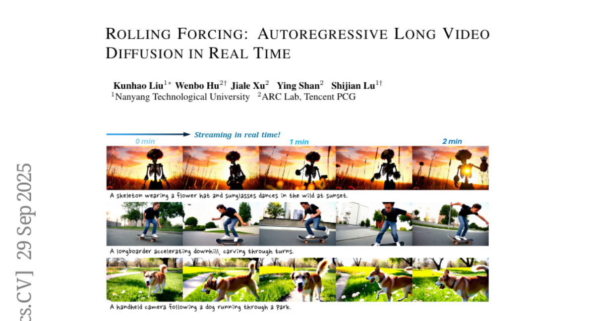 南洋理工大学突破性研究：用AI实现多分钟视频实时流式生成，就像看电视直播一样