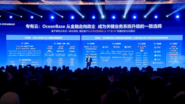 数据库领跑者OceanBase公布五年成绩单:年均增速超100%,客户数破4000家