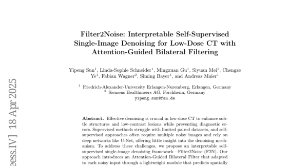 �����Ľ�����������Filter2Noise����õͼ���CTͼ�������