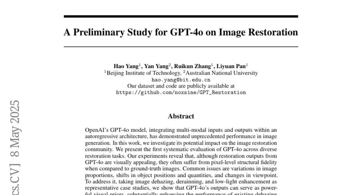 GPT-4o在图像修复领域的初探：技术突破与现实应用的平衡之道