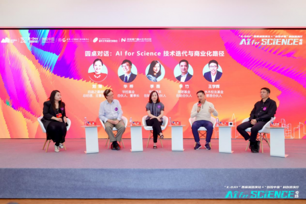 from clipboard “X-Day”西丽湖路演社ד创投中国”AI for Science专场走进清华