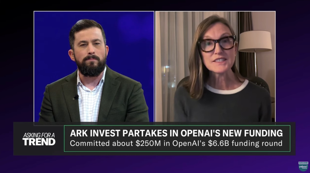 ͶʣArk InvestCEO £Cathie Wood̸Ͷ˹ܺ OpenAI