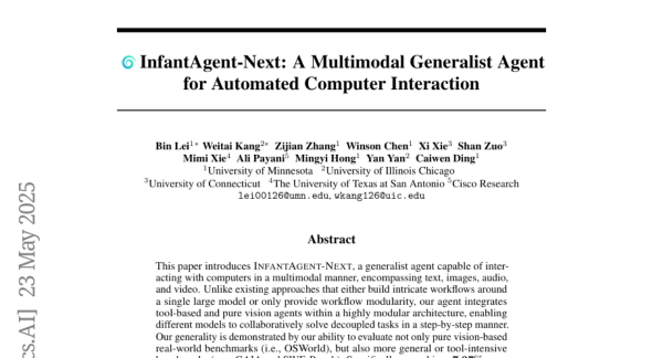 ��ģ̬ͨ�ţ�InfantAgent-Next�����AI�����ܵز�����ĵ���