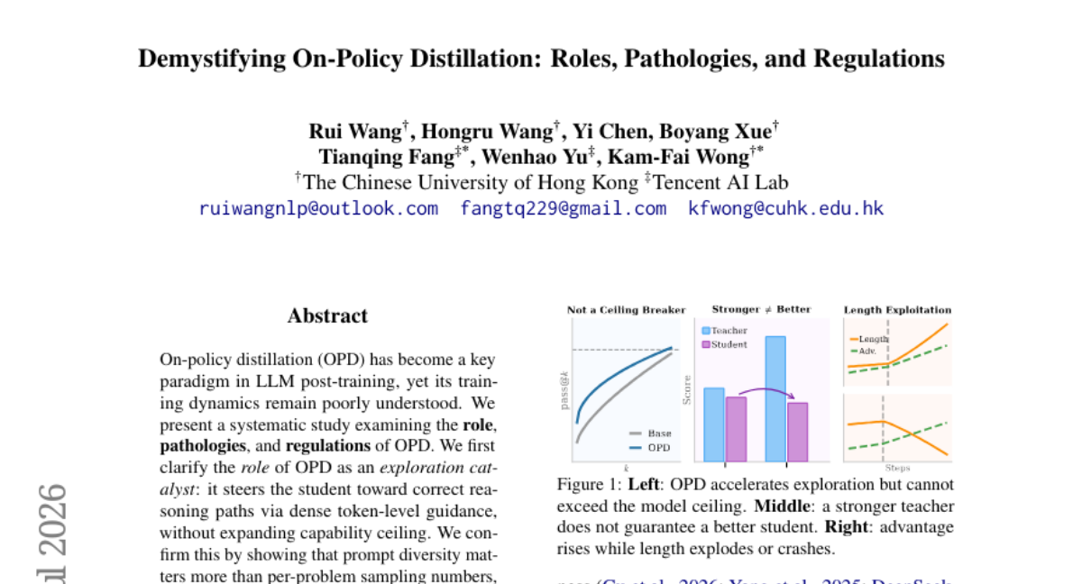 香港中文大学联手腾讯AI实验室揭秘：为什么你的AI老师越厉害，学生反而学得越差？