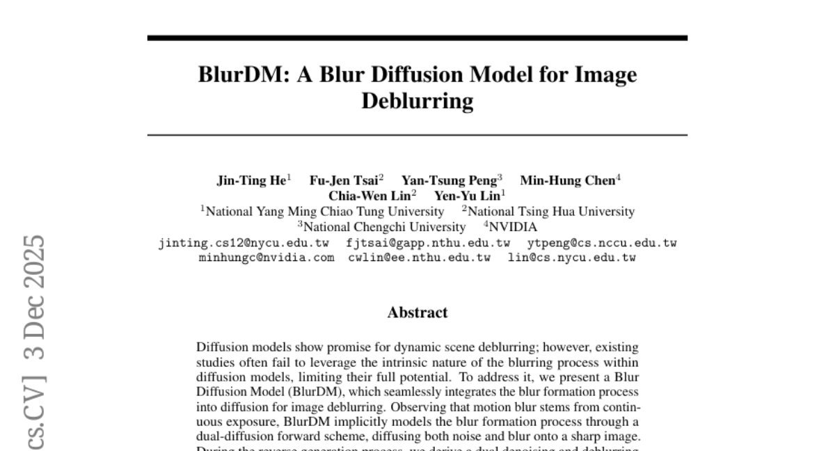 ̨ȶУƽͼȥģ⣺AIѧɵBlurDMģ