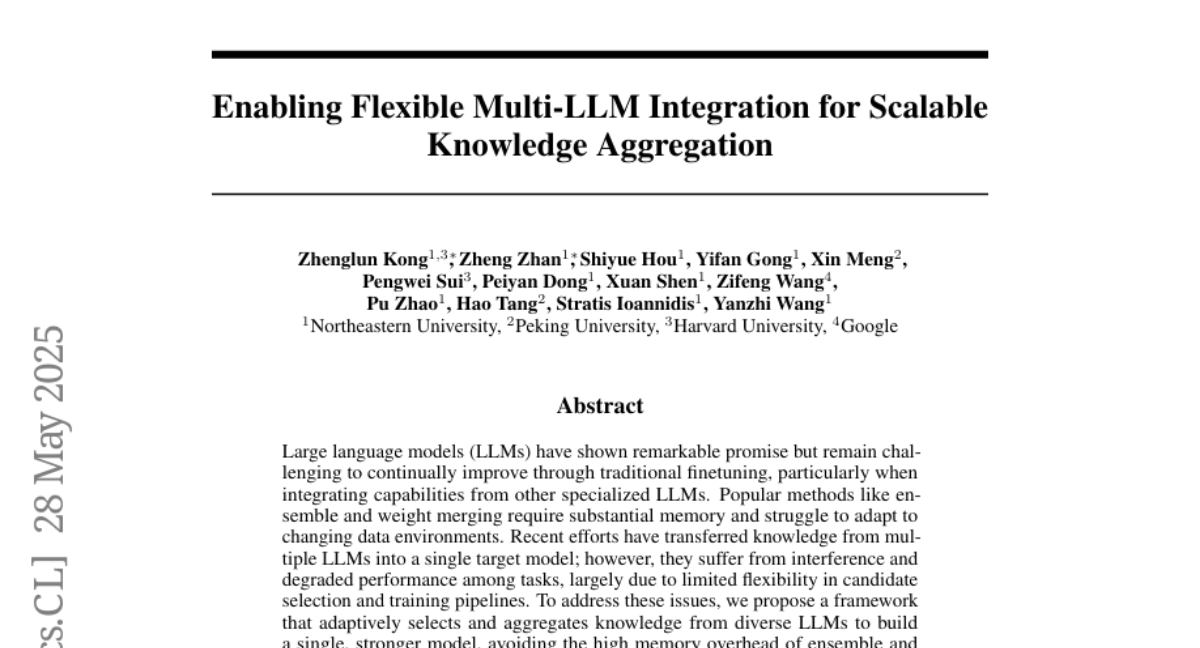 实现多LLM融合的动态选择框架：东北大学等机构突破大模型知识聚合的局限性